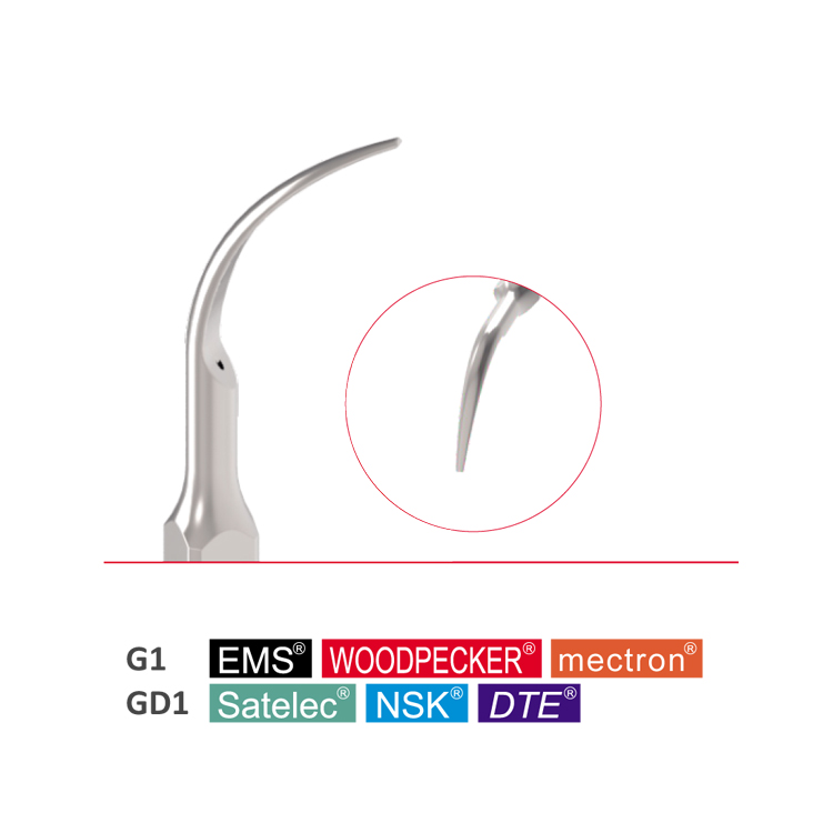 G1 G2 G3 G4 G5 G6 salable simple dental orthodontic instrument EMS WOODPECKER scaler tip 