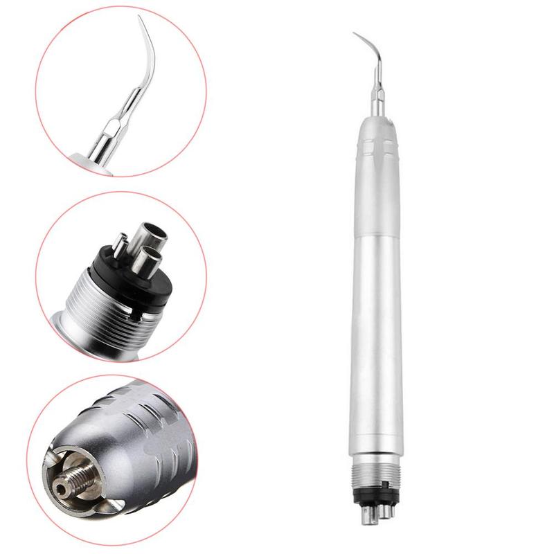 Ultrasonic Air Scaler Handpiece Sonic Perio Scaling With 3 Tips 2 Hole or 4 Hole 